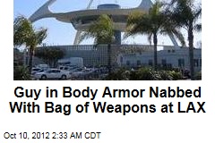 Body-Armor Flyer Nabbed With Bag of Weapons at LAX