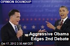 Aggressive Obama Edges 2nd Debate