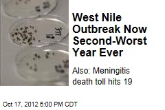 West Nile Outbreak Now Second-Worst Year Ever