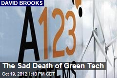The Sad Death of Green Tech