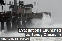 States Order Evacuations as Sandy Closes In