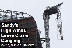 High Winds Leave Crane Dangling in NYC