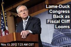 Lame-Duck Congress Back as Fiscal Cliff Looms