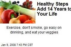 Healthy Steps Add 14 Years to Your Life