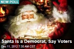 Santa Is a Democrat, Say Voters