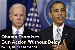 Obama Promises Gun Action &#39;Without Delay&#39;