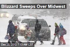 Blizzard Sweeps Over Midwest
