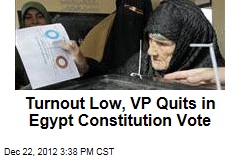 Turnout Low, Official Resigns in Egypt Constitution Vote
