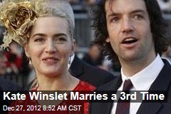 Kate Winslet Marries a 3rd Time