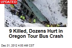 5 killed in Oregon Tour Bus Crash on I-84