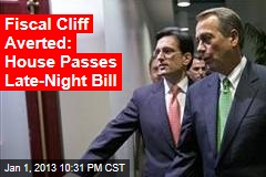 House to Vote on Senate Cliff Bill Tonight