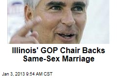 Illinois&#39; GOP Chair Backs Same-Sex Marriage