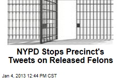 NYPD Stops Precinct&#39;s Tweets on Released Felons