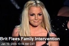 Brit Flees Family Intervention