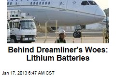Dreamliner&#39;s Woes Blamed on Lithium Batteries