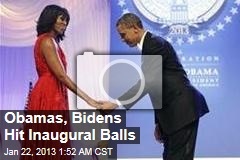 Obamas, Bidens Hit Inaugural Balls