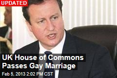 UK House of Commons Voting on Gay Marriage