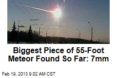 Biggest Piece of 55-Foot Meteor Found So Far: 7mm