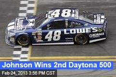 Johnson Wins 2nd Daytona 500; Patrick Is 8th