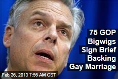75 Leading GOPers Sign Pro-Gay Marriage Brief
