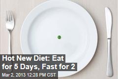 Hot New Diet: Eat for 5 Days, Fast for 2
