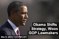 Obama Shifts Strategy, Woos GOP Lawmakers