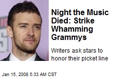Night the Music Died: Strike Whamming Grammys