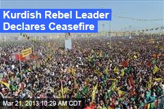 Kurdish Rebel Leader Declares Ceasefire