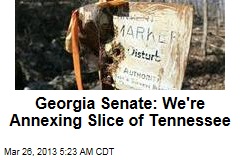 Georgia Senate Votes to Annex Slice of Tennessee