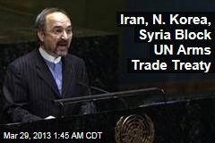 Iran, N. Korea, Syria Block UN Arms Trade Treaty