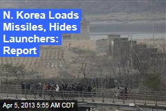 N. Korea Loads Missiles, Hides Launchers: Report