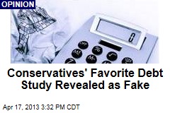Conservatives&#39; Favorite Debt Study Revealed as Fake