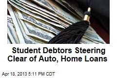 Student Debtors Steering Clear of Auto, Home Loans