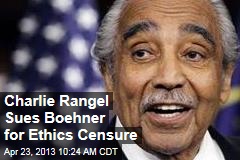 Charlie Rangel Sues Boehner for Ethics Censure