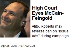 High Court Eyes McCain- Feingold