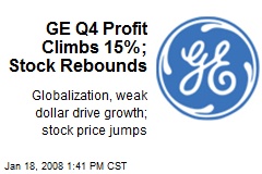 GE Q4 Profit Climbs 15%; Stock Rebounds