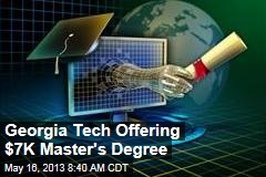 Georgia Tech Offering $7K Master&#39;s Degree