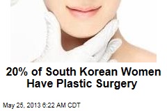 20% of South Korean Women Have Plastic Surgery