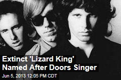 Extinct &#39;Lizard King&#39; Named After Doors Singer