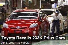 Toyota Recalls 233K Prius Cars