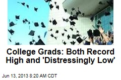 College Grads: Both Record High and &#39;Distressingly Low&#39;