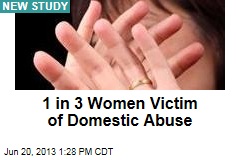 1 in 3 Women Victim of Domestic Abuse