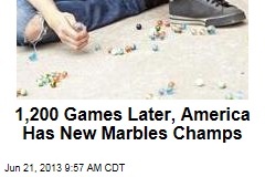 1,200 Games Later, America Has New Marbles Champs