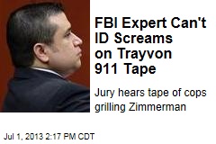 FBI Expert Can&#39;t ID Screams on Trayvon 911 Tape
