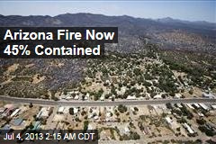 Arizona Fire Now 45% Contained