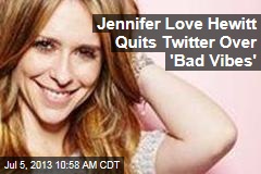 Jennifer Love Hewitt Quits Twitter Over &#39;Bad Vibes&#39;