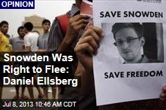 Snowden Was Right to Flee: Daniel Ellsberg