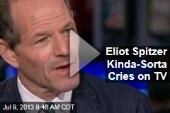 Eliot Spitzer Kinda-Sorta Cries on TV