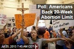 Poll: Americans Back 20-Week Abortion Limit