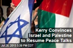 Israel-Palestine Peace Talks Will Resume Tomorrow